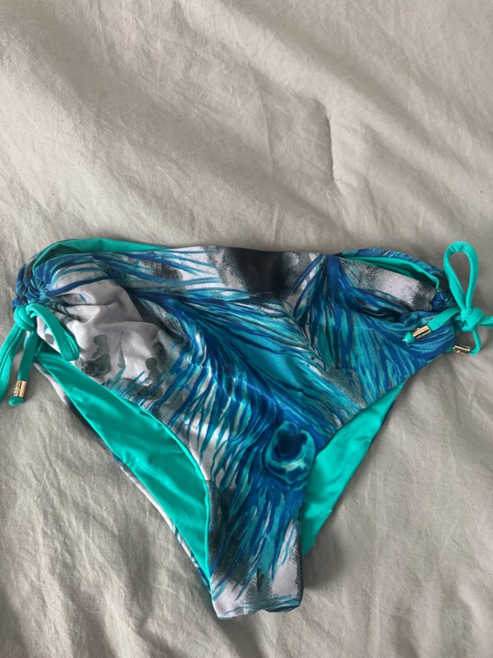 new peacock bikini bottoms